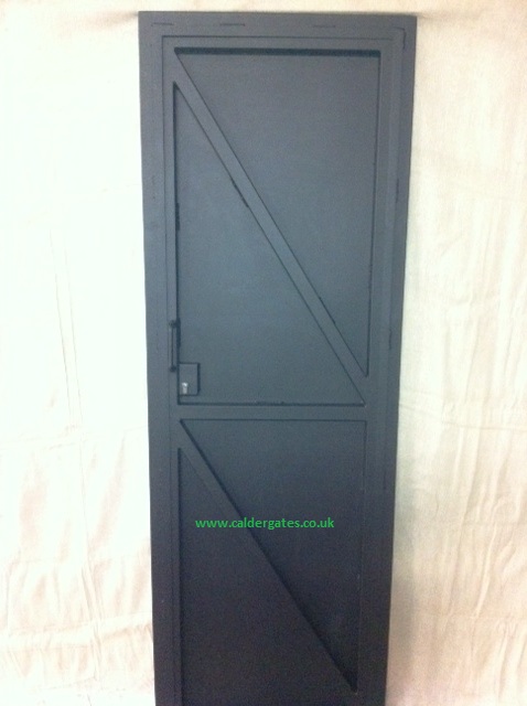 metal security door inside